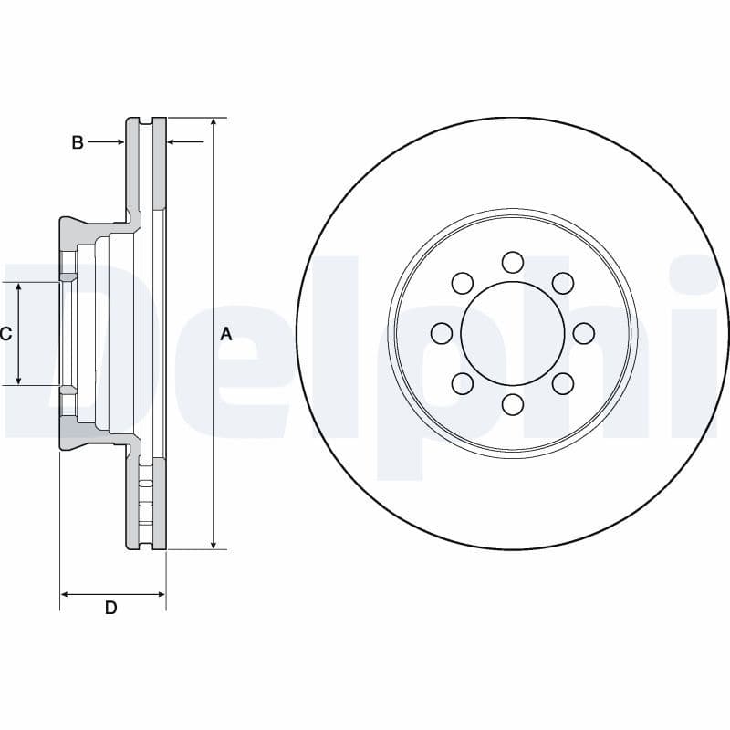 Disc frana DELPHI BG4679C