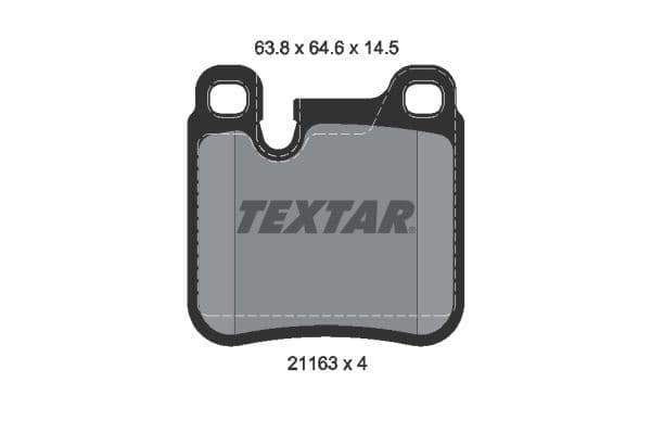 set placute frana,frana disc TEXTAR 2116301