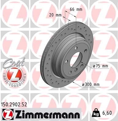 Disc frana ZIMMERMANN SPORT Z 150.2902.52