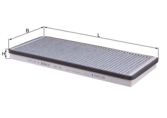 Filtru, aer habitaclu MAHLE LAK 83