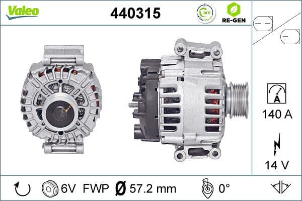 Generator / Alternator VALEO 440315