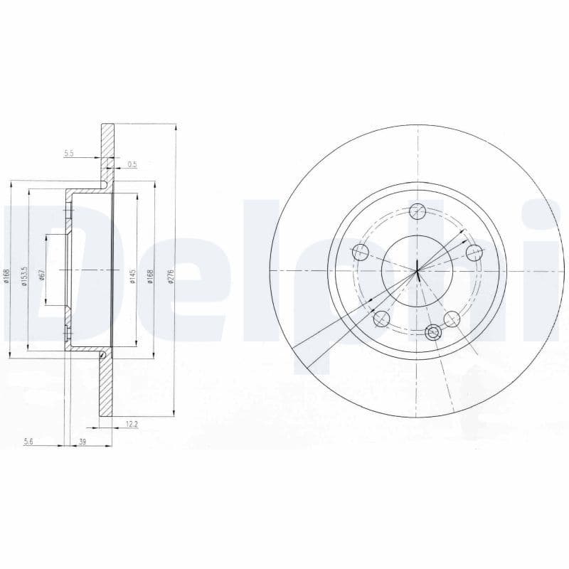 Disc frana DELPHI BG3840