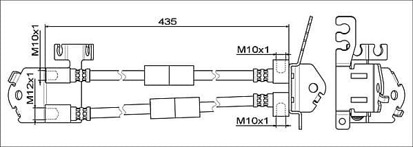 Furtun frana METZGER 4111557