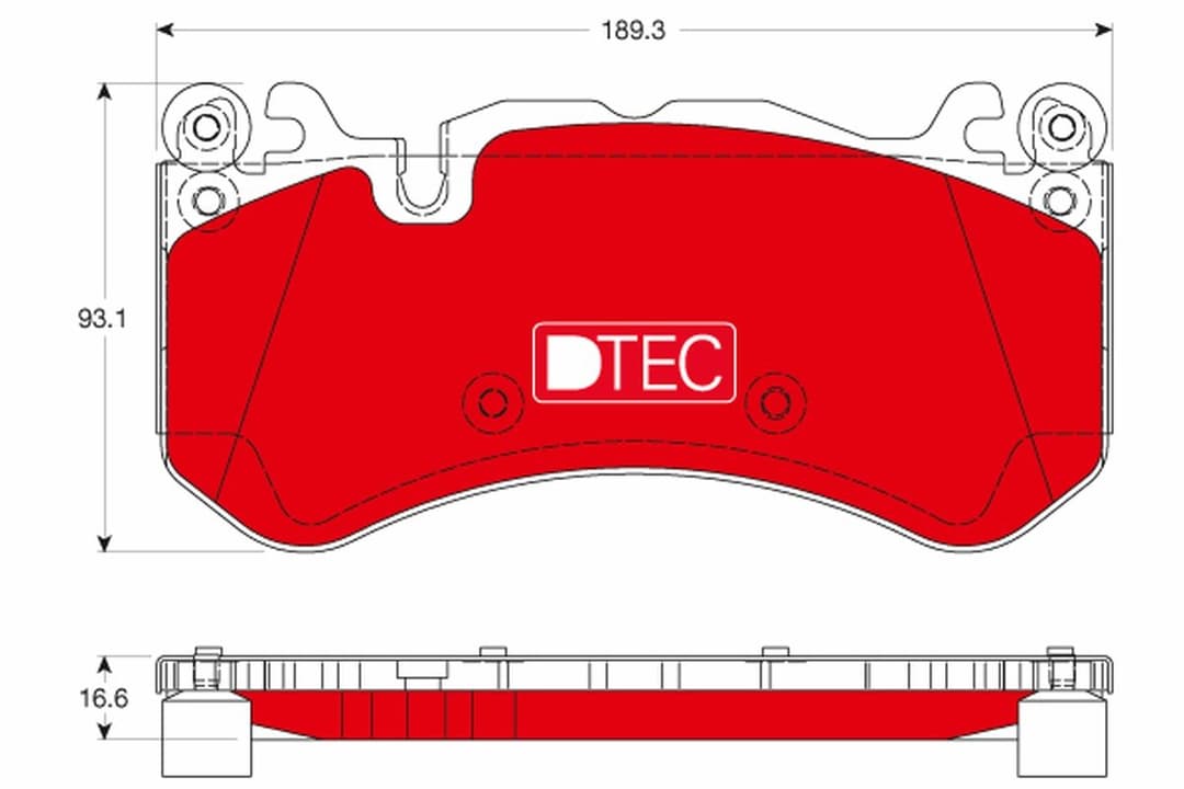 set placute frana,frana disc TRW DTEC COTEC GDB1734DTE