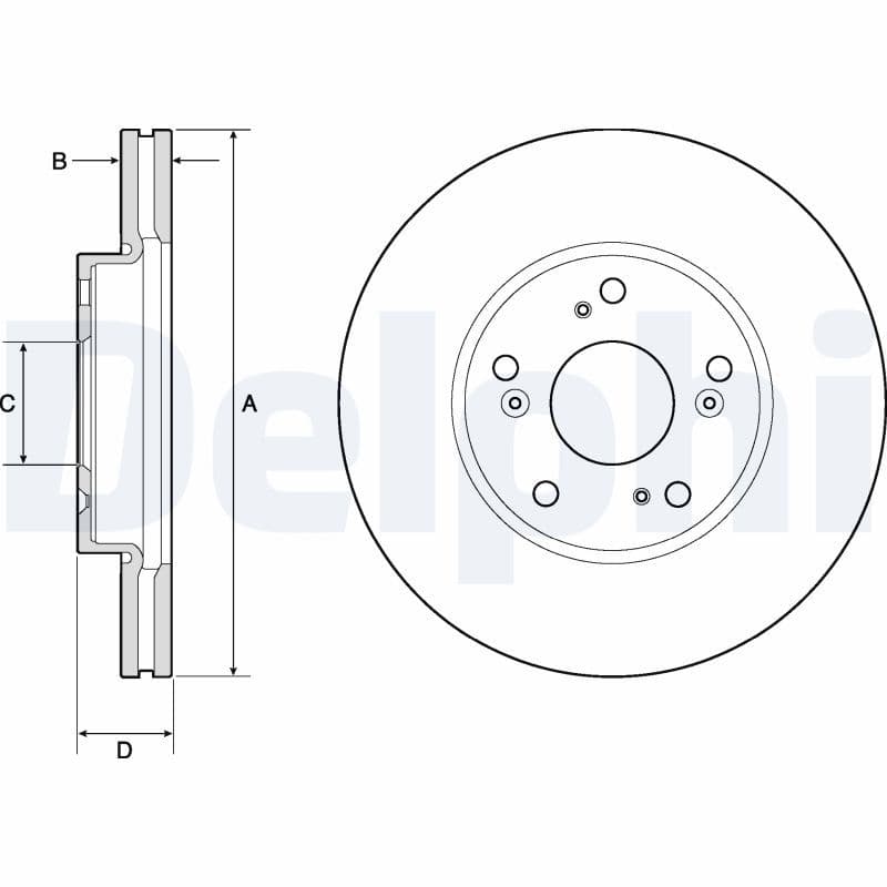 Disc frana DELPHI BG4741C