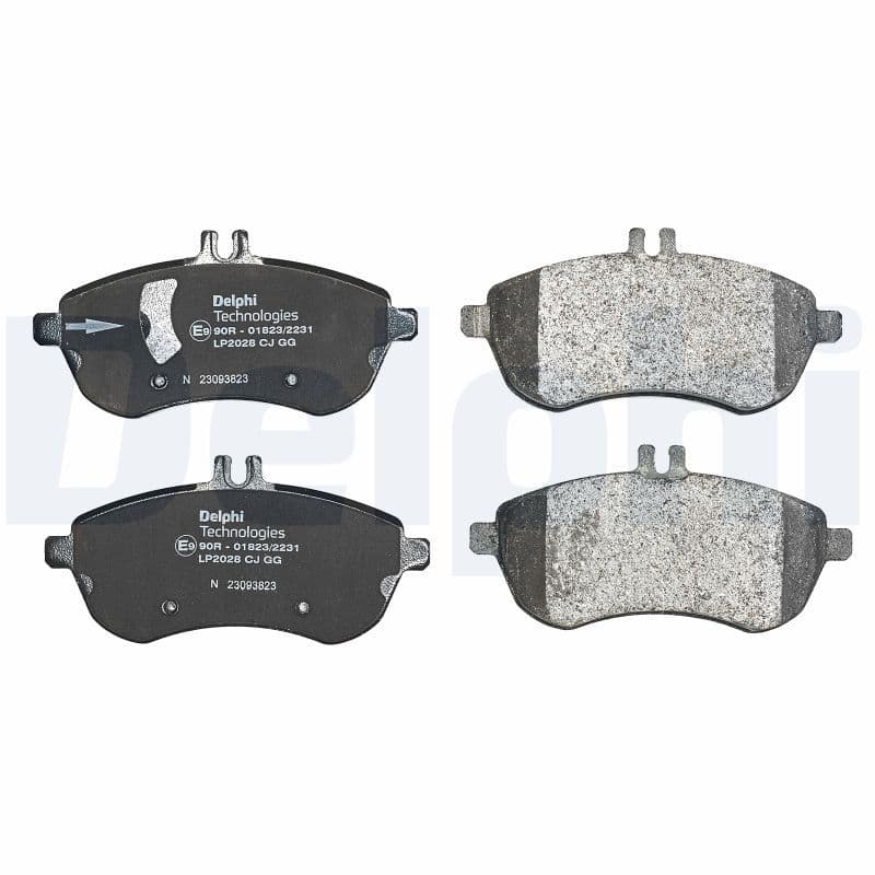 set placute frana,frana disc DELPHI LP2028