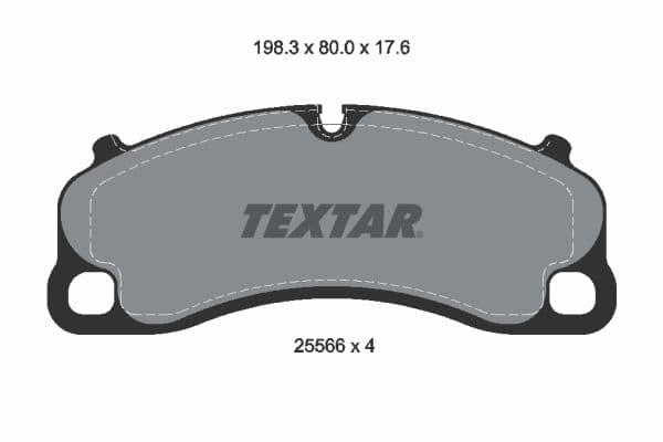 set placute frana,frana disc TEXTAR 2556601