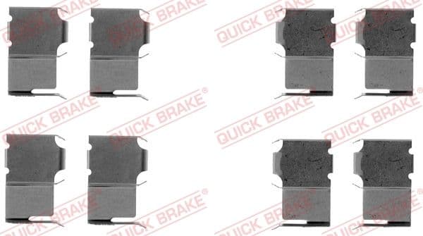 Set accesorii, placute frana QUICK BRAKE 109-1063