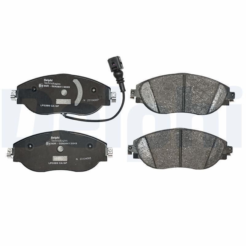 set placute frana,frana disc DELPHI LP3389
