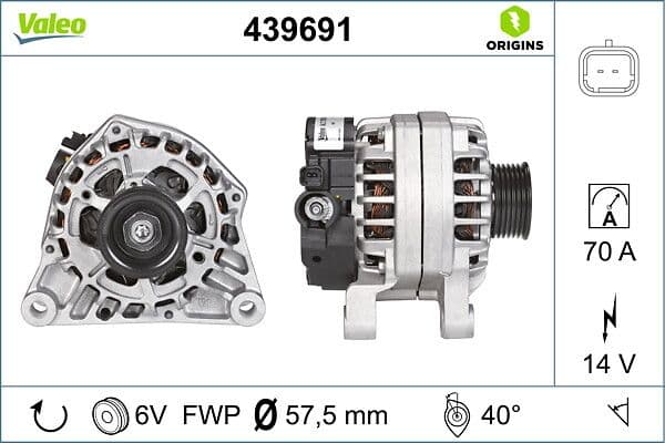 Generator / Alternator VALEO 439691