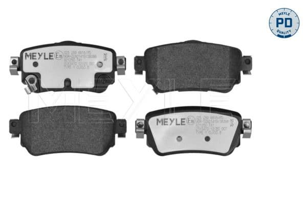 set placute frana,frana disc MEYLE -PD: Advanced performance and design. 025 259 6515/PD