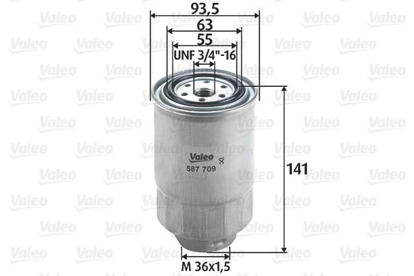 filtru combustibil VALEO 587709