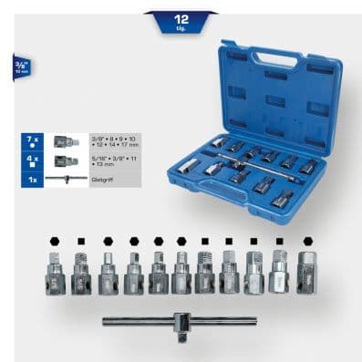 Set chei tubulare surub golire ulei KS TOOLS BT711150