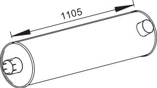 Amortizor zgomot mijloc/spate DINEX 64449