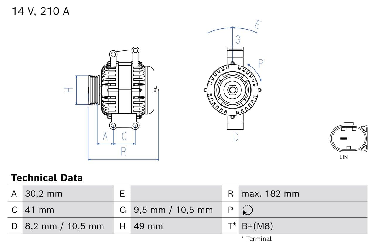 Generator / Alternator BOSCH 0 986 085 380