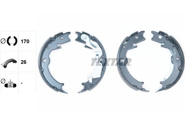 Set saboti frana, frana de mana TEXTAR 91071000