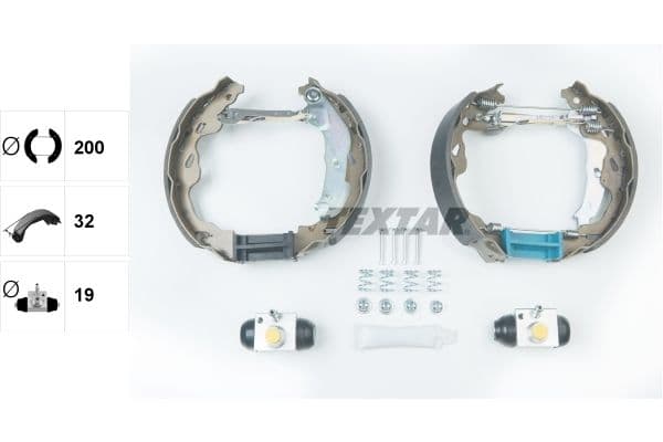 Set saboti frana TEXTAR Shoe Kit Pro 84064502