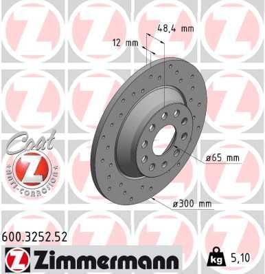 Disc frana ZIMMERMANN SPORT Z 600.3252.52