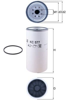 filtru combustibil MAHLE KC 577D
