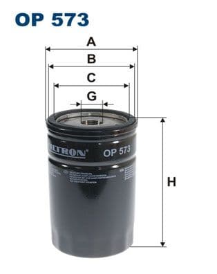 Filtru ulei FILTRON OP 573