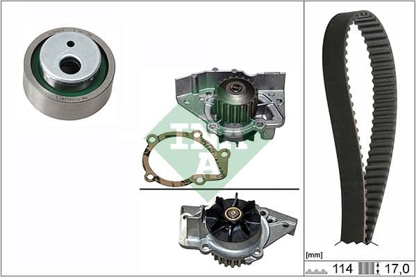 Set pompa apa + curea dintata Schaeffler INA 530 0258 31