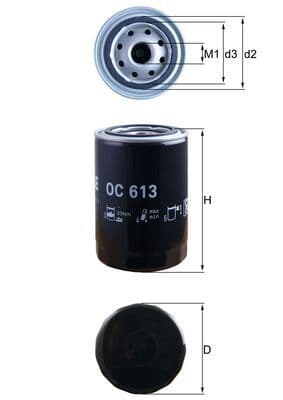 Filtru ulei MAHLE OC 613