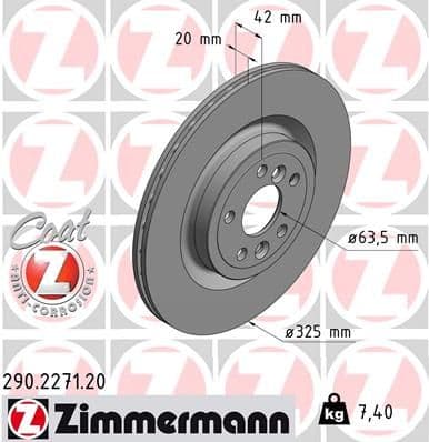 Disc frana ZIMMERMANN COAT Z 290.2271.20