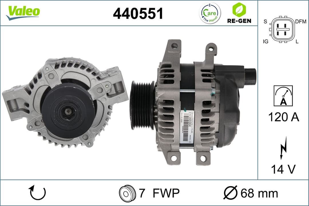 Generator / Alternator VALEO 440551