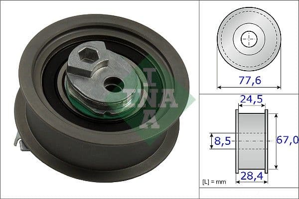 rola intinzator,curea distributie Schaeffler INA 531 0851 10