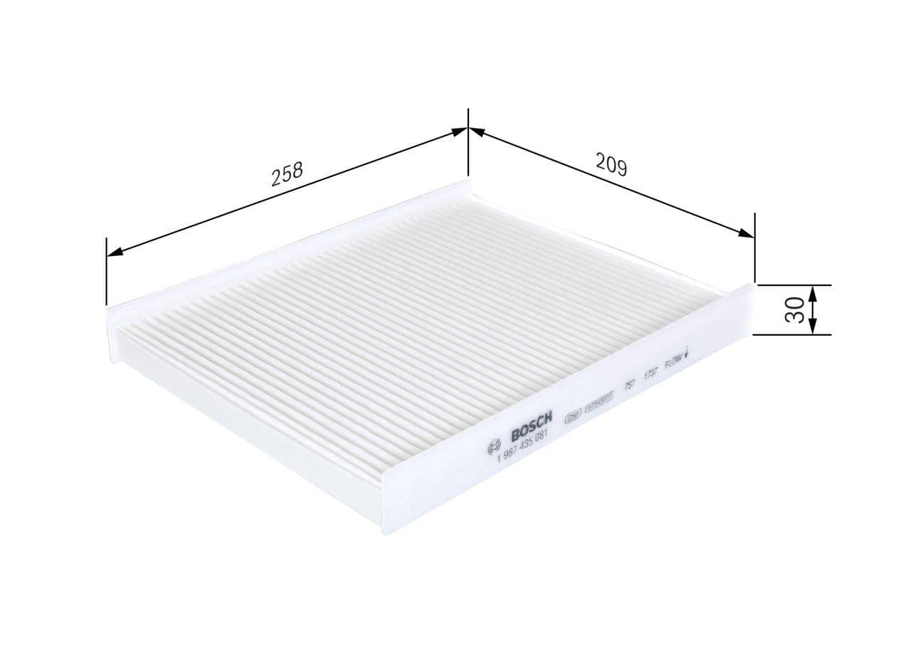 Filtru, aer habitaclu BOSCH 1 987 435 081
