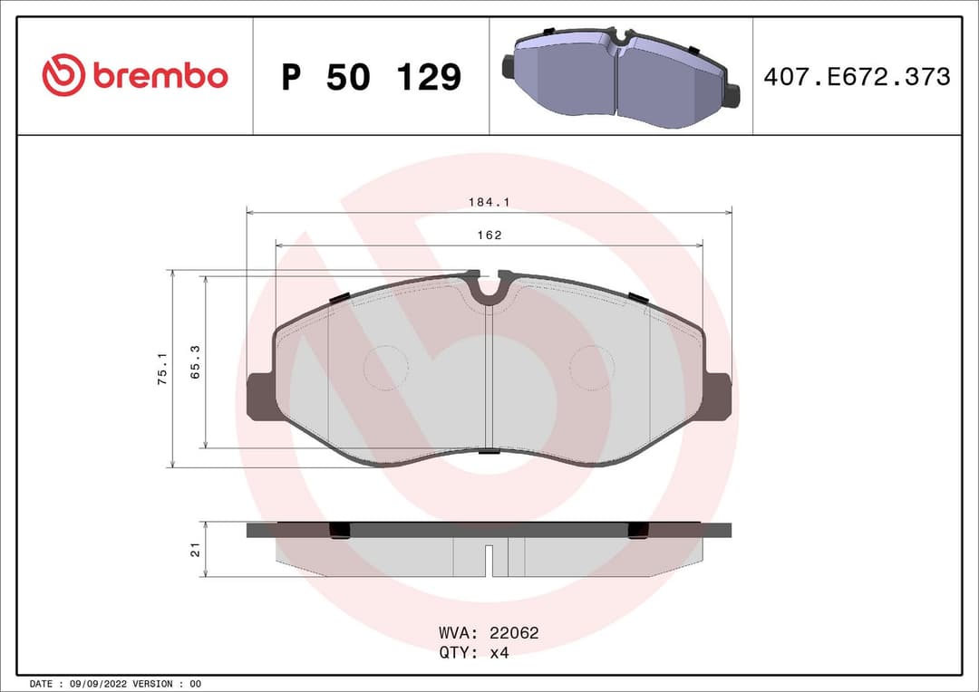 set placute frana,frana disc BREMBO PRIME LINE P 50 129
