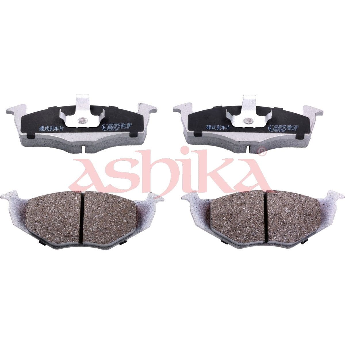 set placute frana,frana disc ASHIKA 50-00-0934