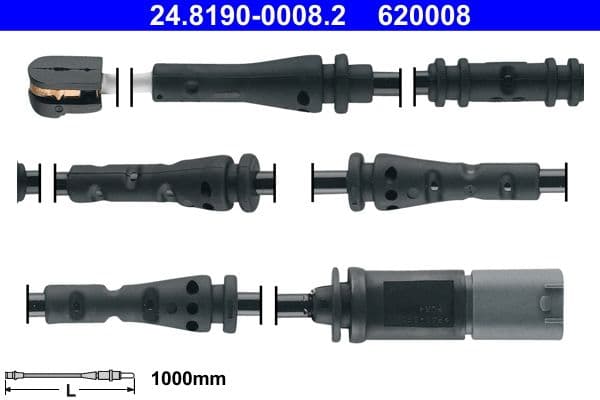 senzor de avertizare,uzura placute de frana ATE 24.8190-0008.2