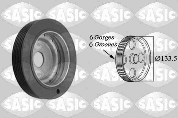 Fulie curea, arbore cotit SASIC 2154001