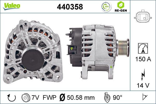 Generator / Alternator VALEO 440358