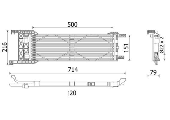 Radiator racire ulei, cutie de viteze automata MAHLE BEHR *** PREMIUM LINE *** CLC 330 000P