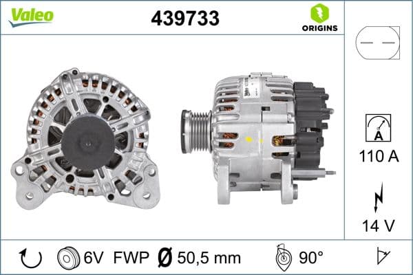 Generator / Alternator VALEO 439733