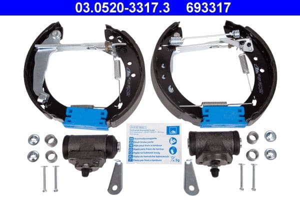 Set saboti frana ATE 03.0520-3317.3