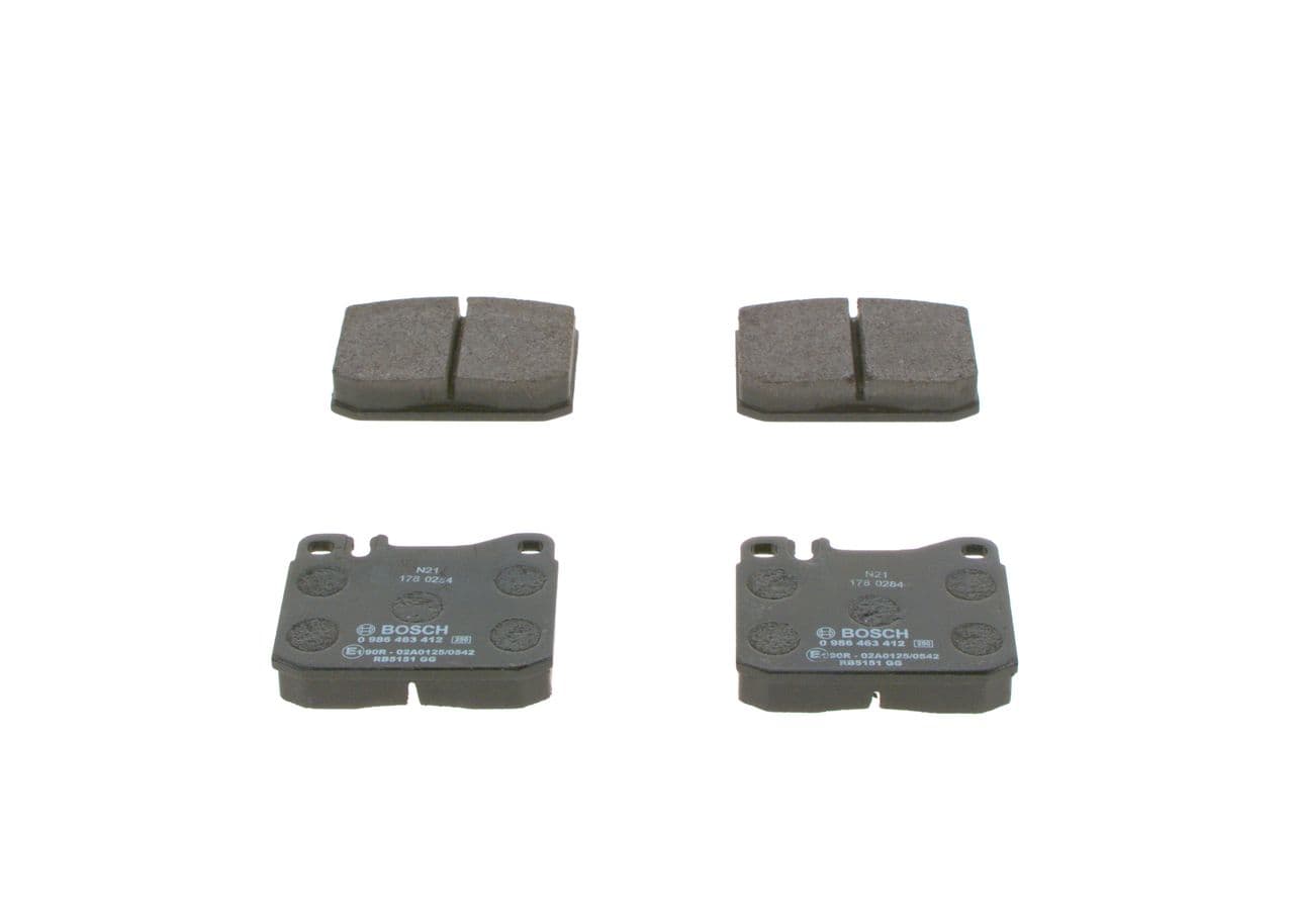 set placute frana,frana disc BOSCH 0 986 463 412