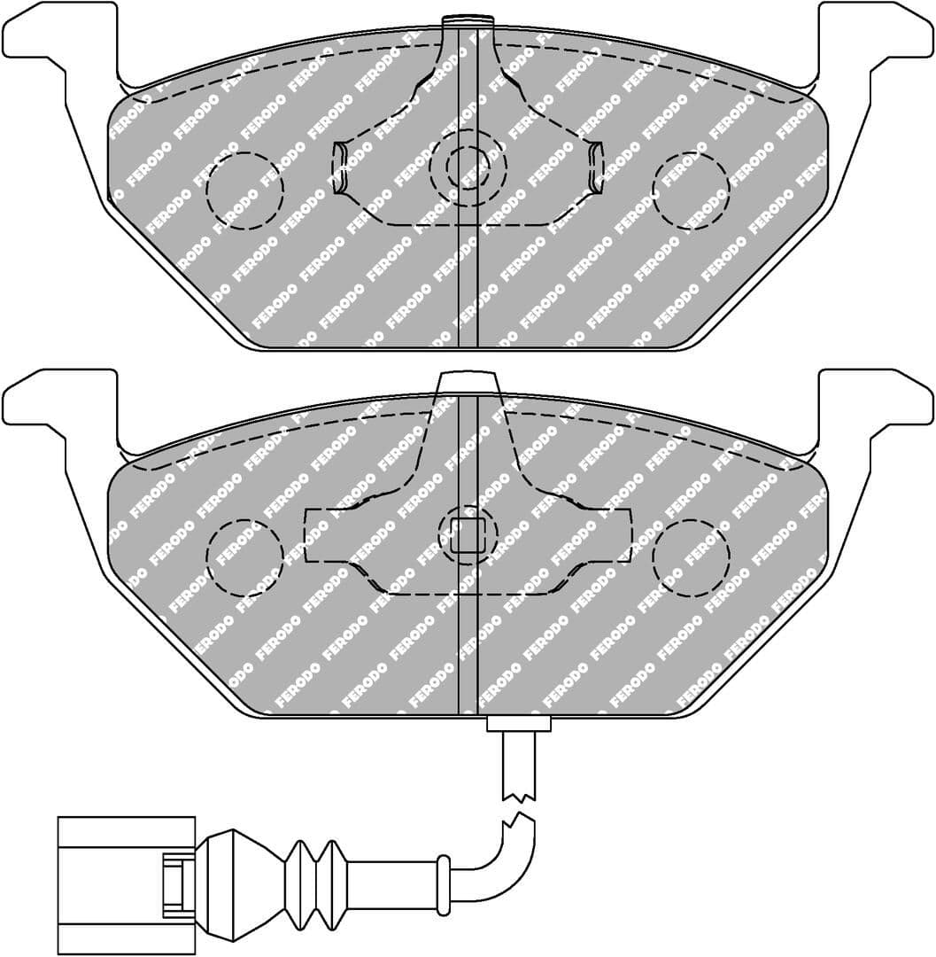 set placute frana,frana disc FERODO FDS1398