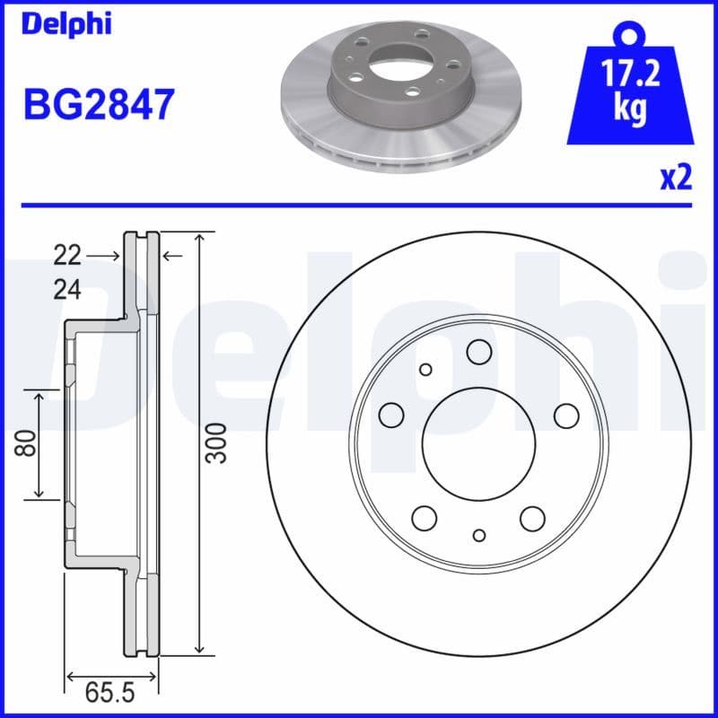 Disc frana DELPHI BG2847