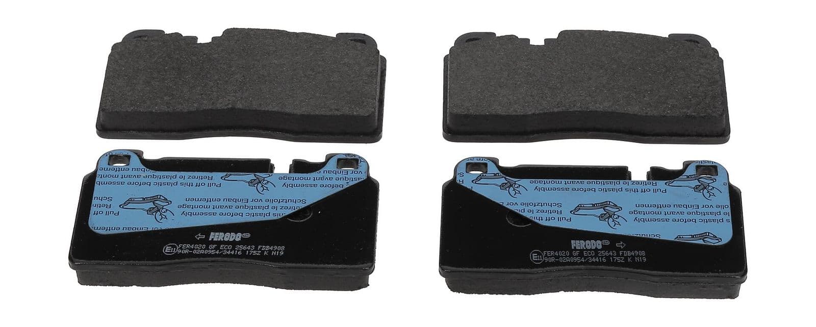 set placute frana,frana disc FERODO PREMIER ECO FRICTION FDB4908