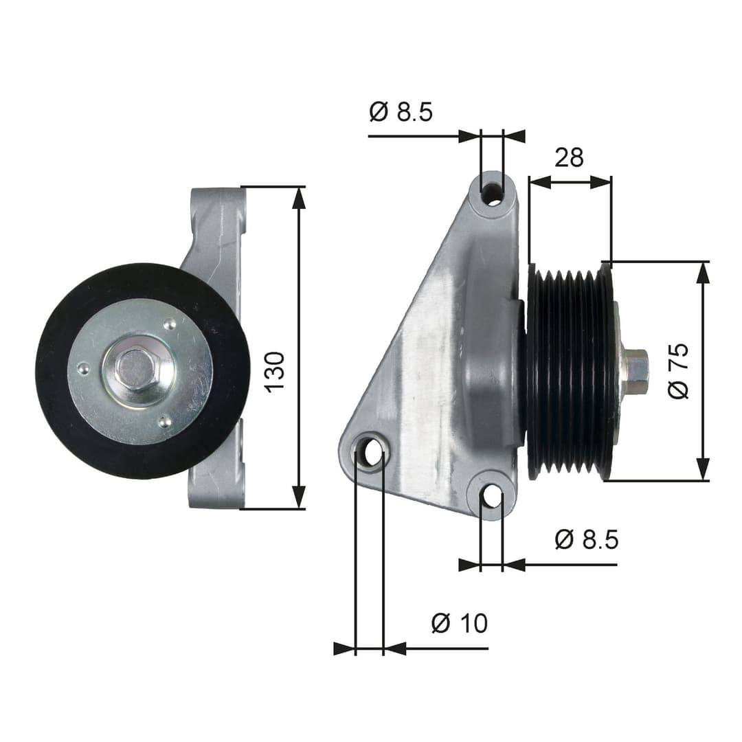 Rola ghidare/conducere, curea transmisie GATES DriveAlign™ T36422