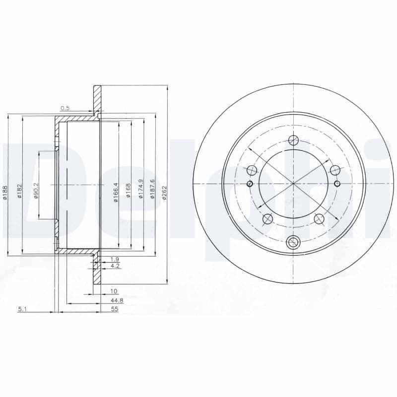Disc frana DELPHI BG4037