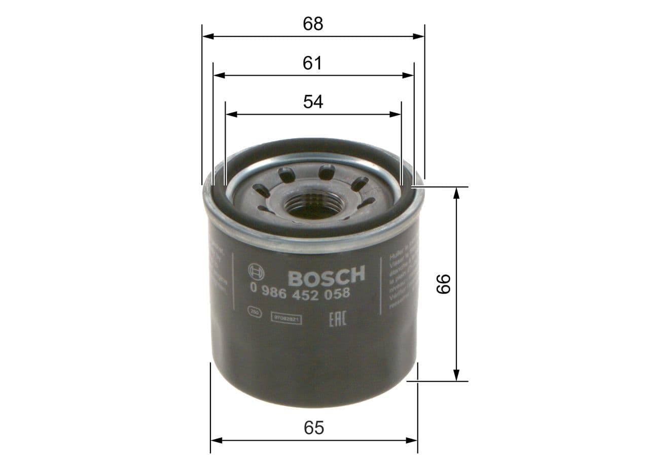 Filtru ulei BOSCH 0 986 452 058