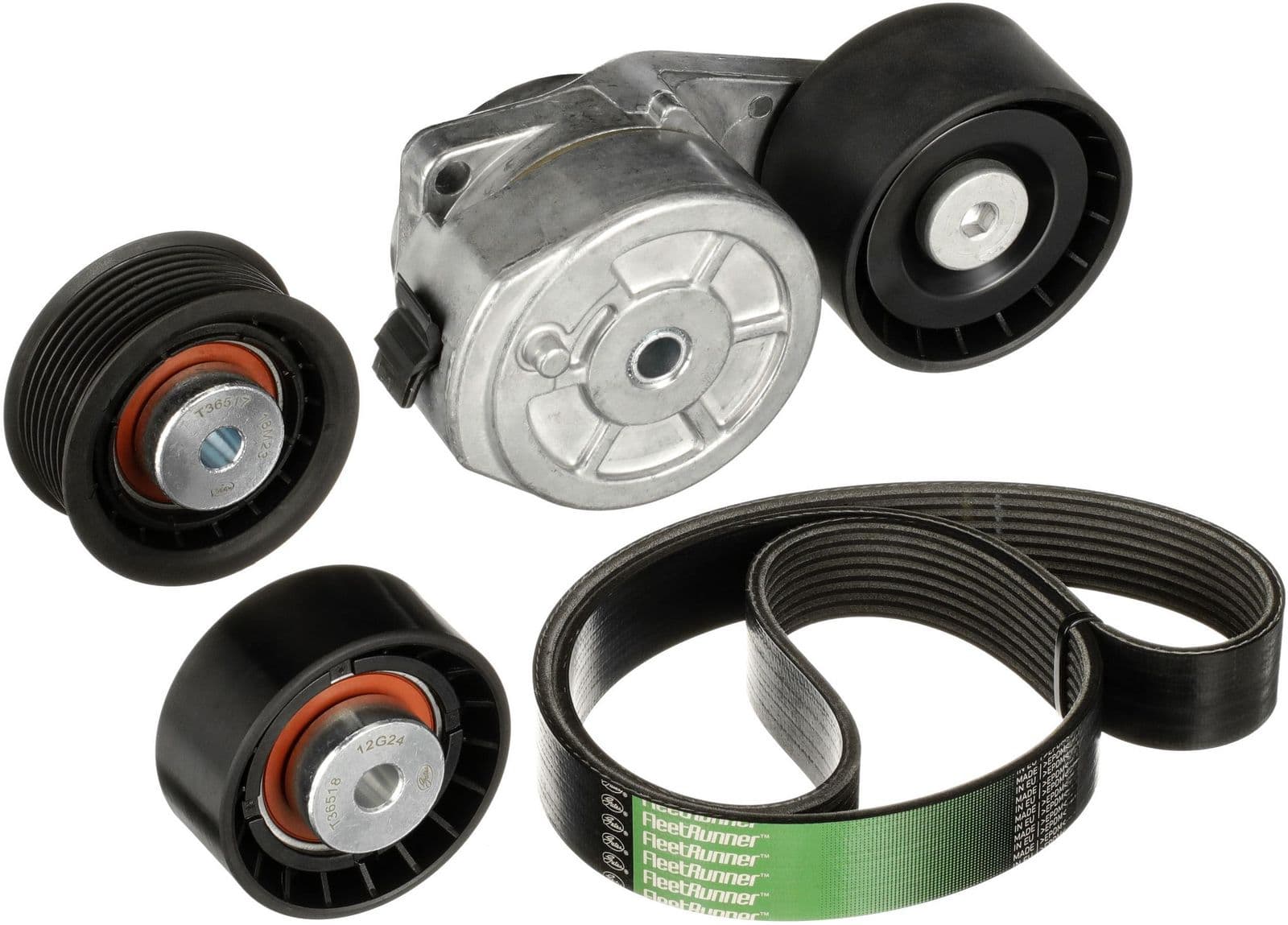 Set curea transmisie cu caneluri GATES FleetRunner™ Micro-V® K018PK2135HD