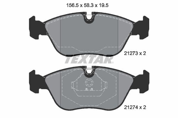 set placute frana,frana disc TEXTAR Q+ 2127304