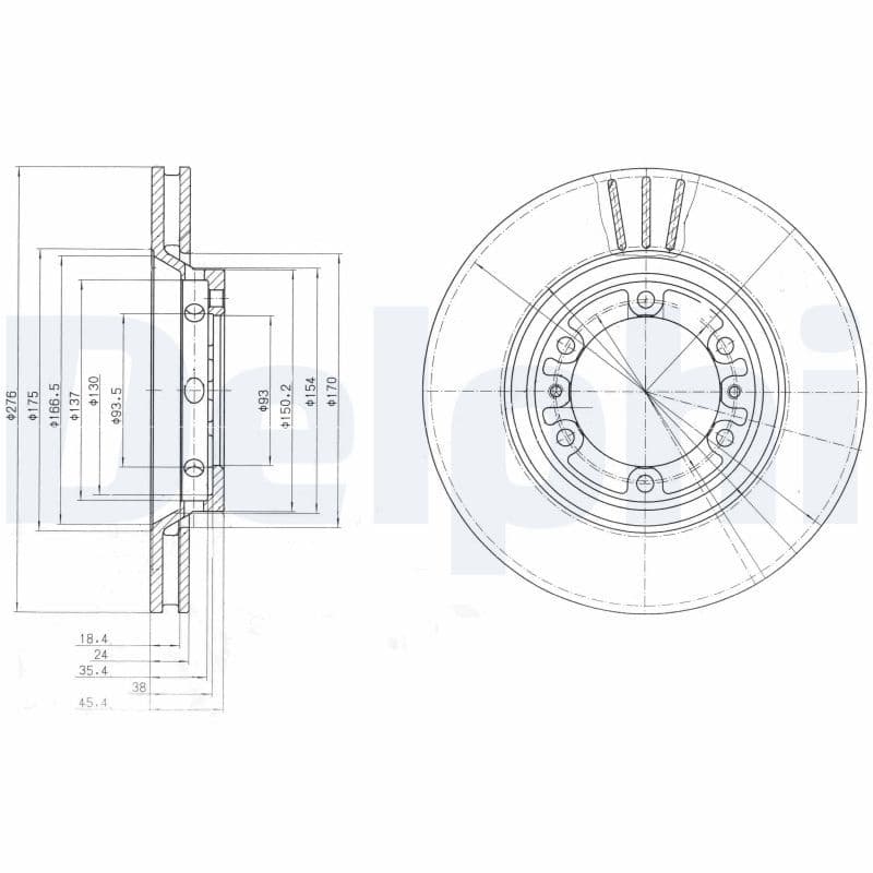 Disc frana DELPHI BG4132