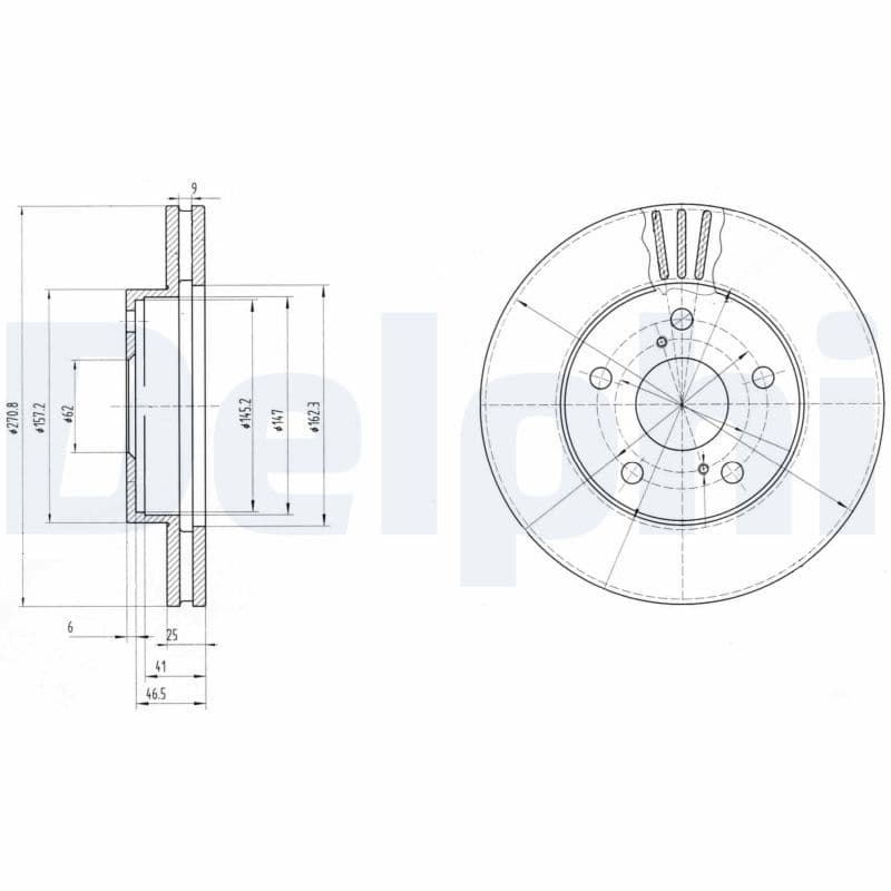 Disc frana DELPHI BG2906