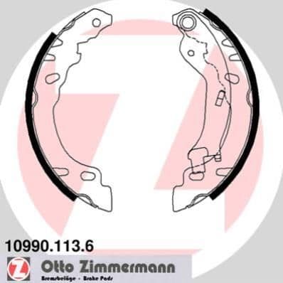 Set saboti frana ZIMMERMANN 10990.113.6